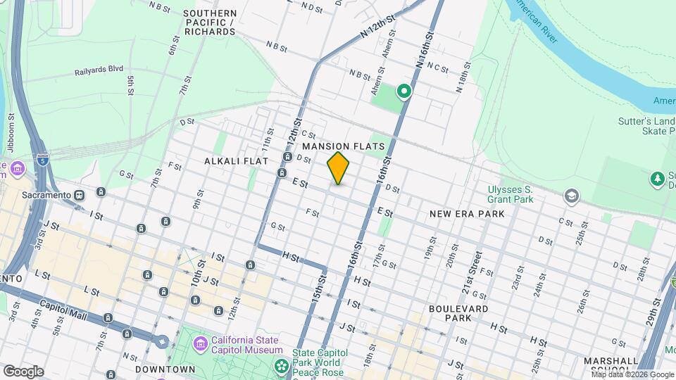 1409 E St Map and Location Details