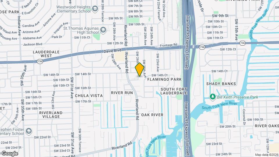 1480 SW 26th Ave Map and Location Details