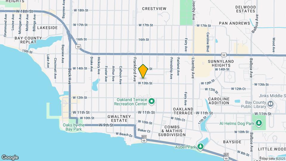1304 Oakland Dr Mapa y Detalles de la Ubicación