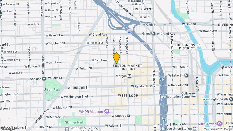 1046 W Fulton Market Map and Location Details