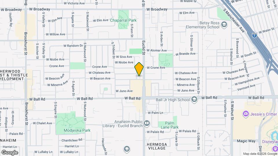 828 S Falcon St, Unit D Map and Location Details