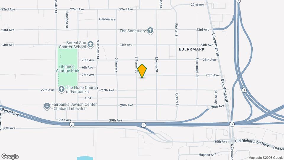 2663 S Turner St Map and Location Details