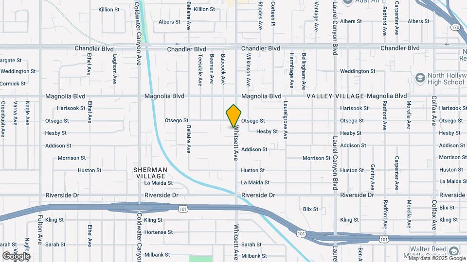 5041 Whitsett Ave Mapa y Detalles de la Ubicación