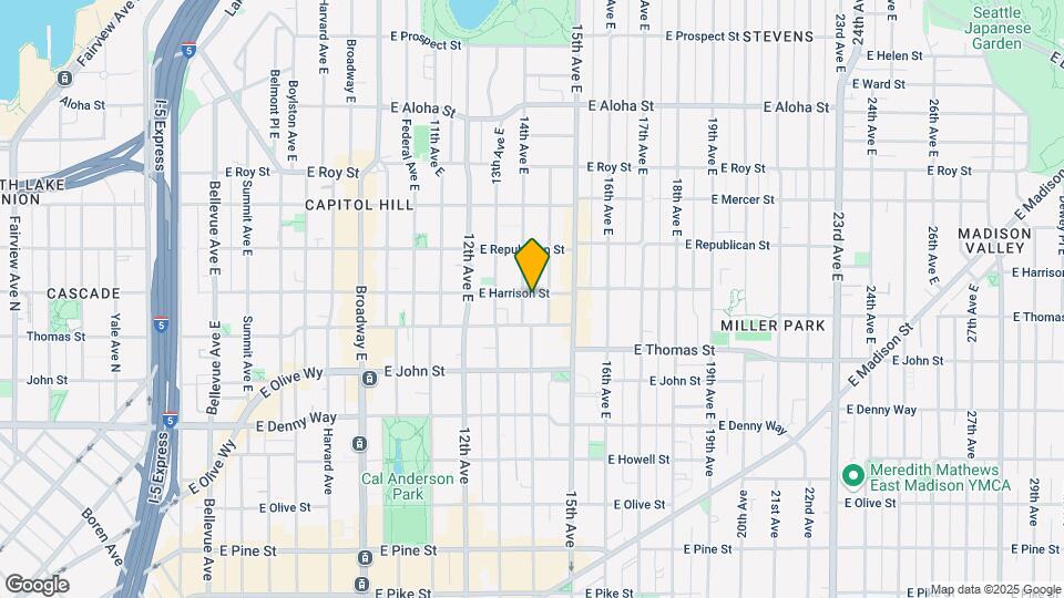 1401 E Harrison St Map and Location Details