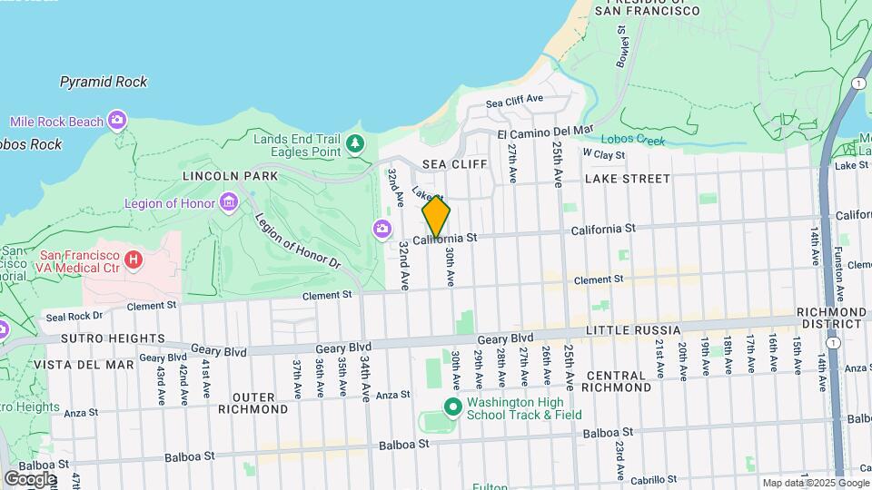 6833-6835 California St Mapa y Detalles de la Ubicación
