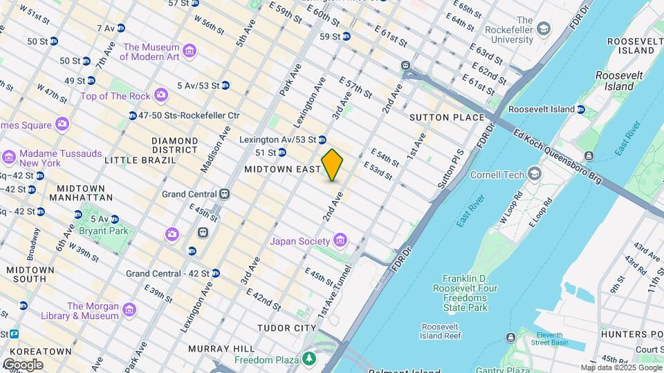 246 E 51st St Mapa y Detalles de la Ubicación