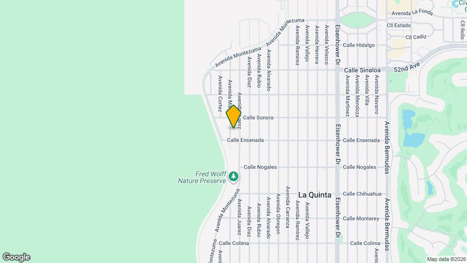 52310 Avenida Madero Map and Location Details
