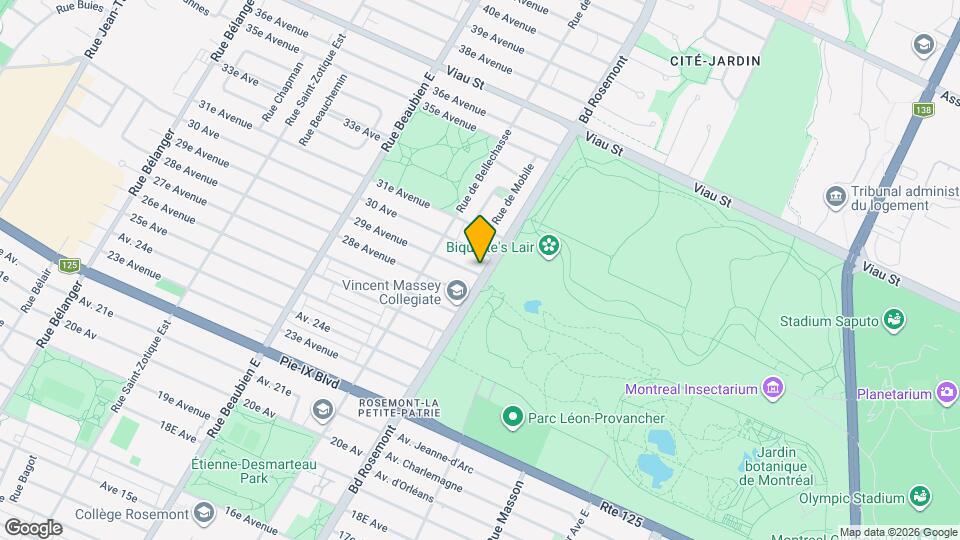 4521 Rosemont Boul Map and Location Details