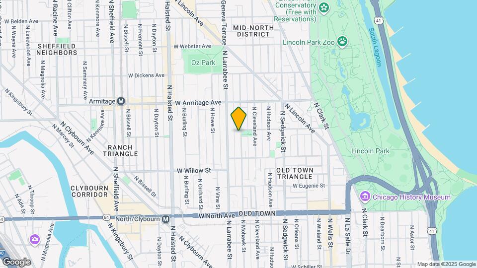 1852 N Mohawk St Map and Location Details