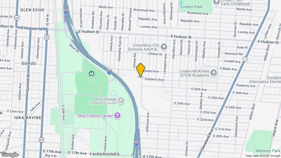 2163 Grasmere Ave Map and Location Details