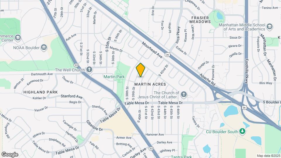 305 S 40th St Map and Location Details