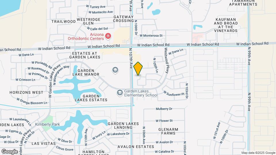 3648 N 106th Ln Map and Location Details