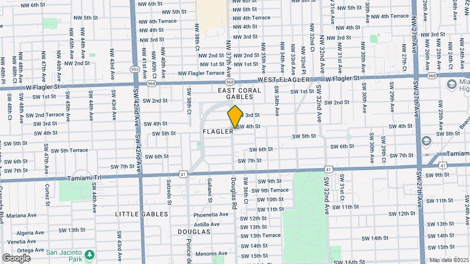 411 SW 37th Ave Map and Location Details