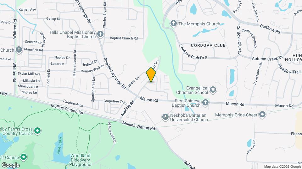 7330 Appling Meadow Cove Map and Location Details