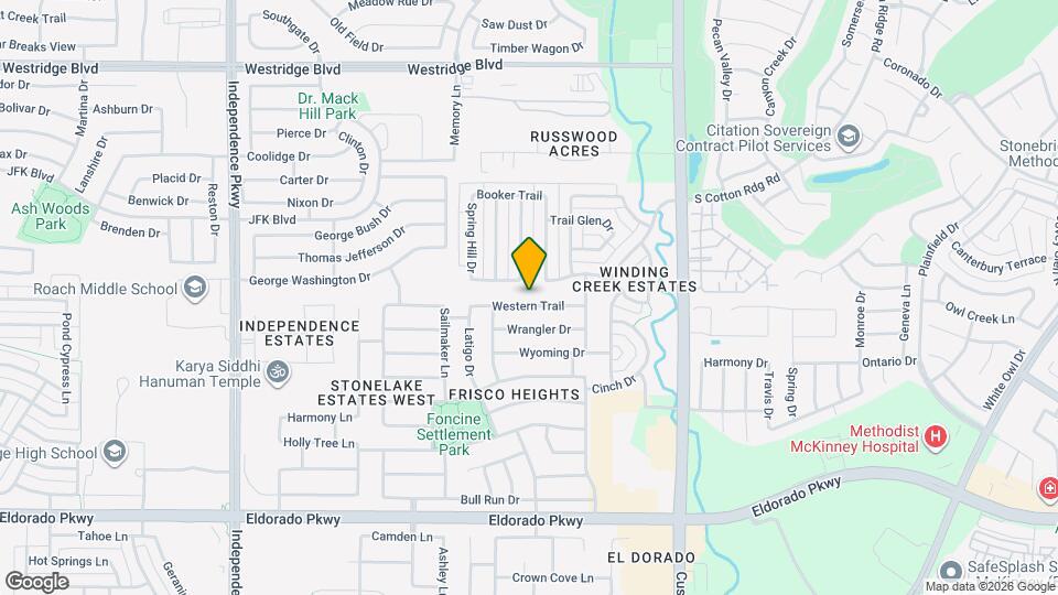 15644 Western Trail Map and Location Details