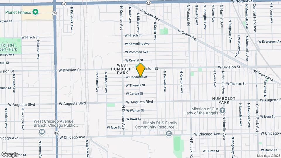 1121 N Kildare Ave Map and Location Details