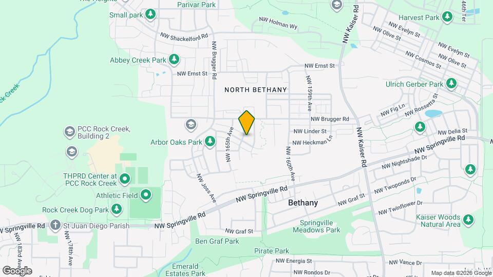 16381 NW Rossetta St Map and Location Details