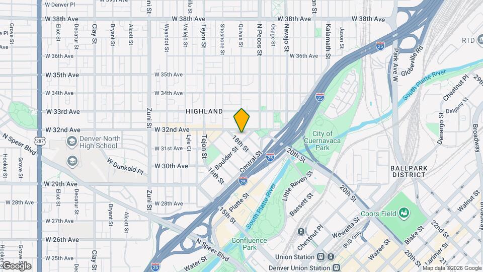 1819 Boulder St Map and Location Details