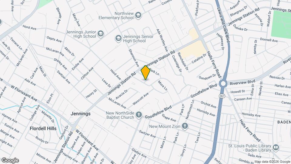 8835 Murvale Dr Map and Location Details