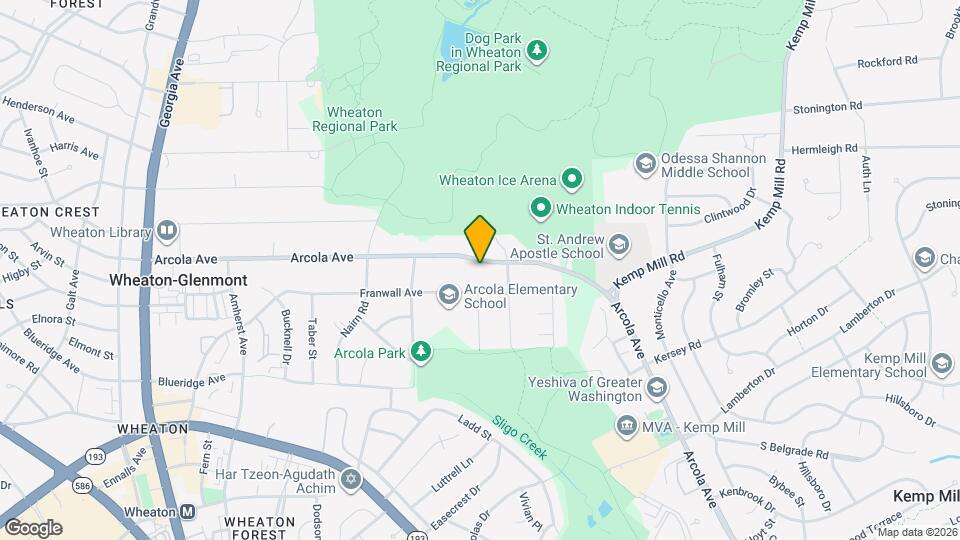 1806 Arcola Ave Map and Location Details