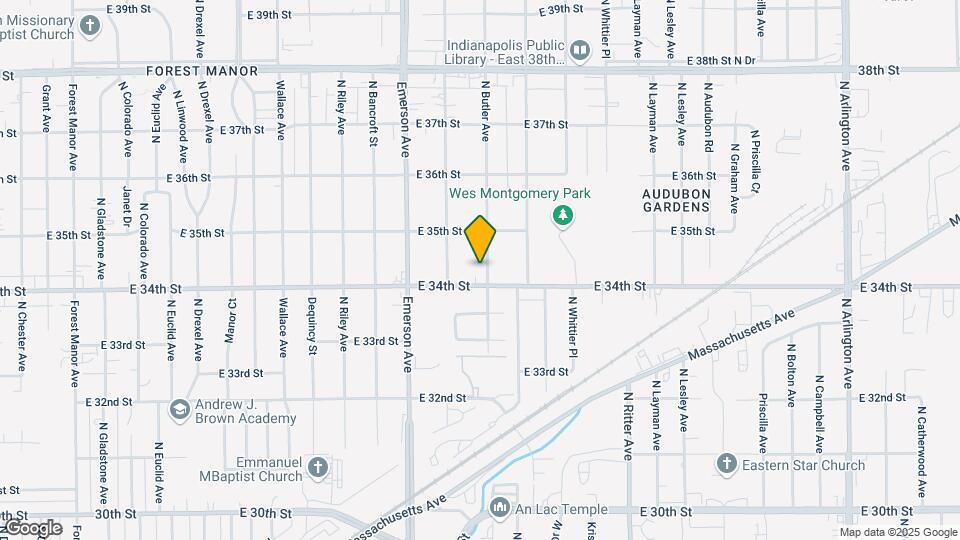 3414 N Butler Ave Map and Location Details