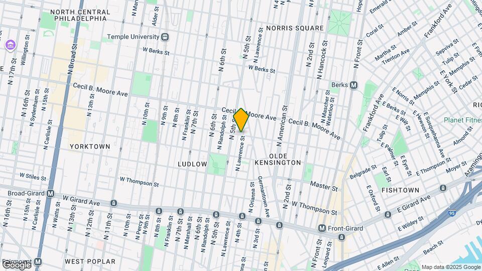1554 N Lawrence St Map and Location Details