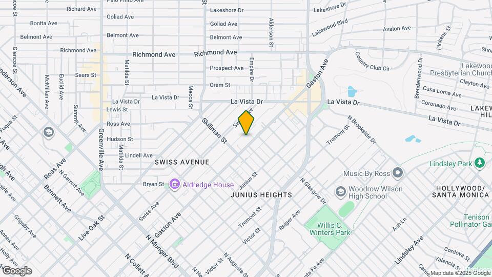 5917 Gaston Ave Map and Location Details