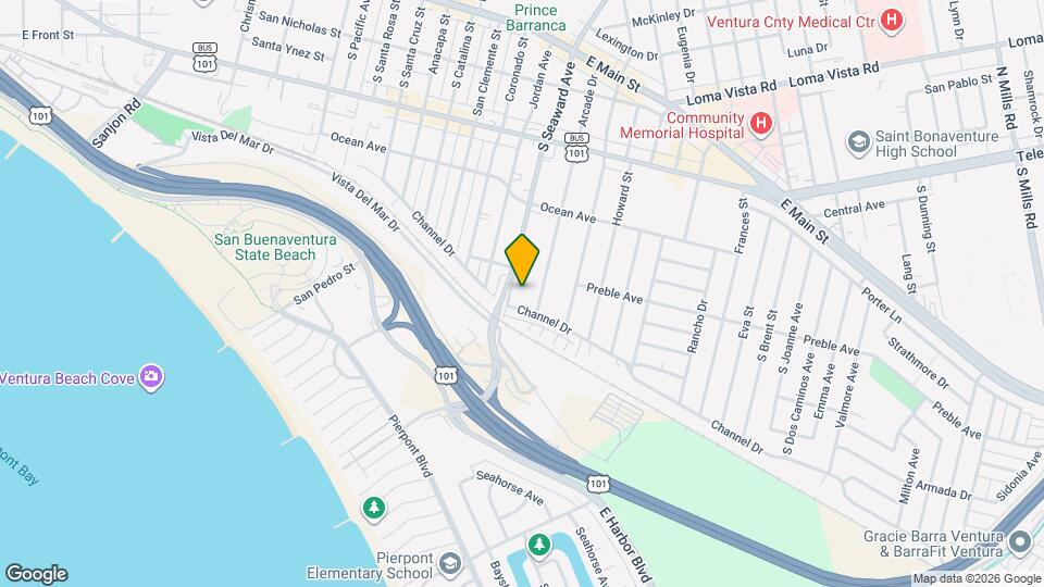 622 S Seaward Ave Map and Location Details