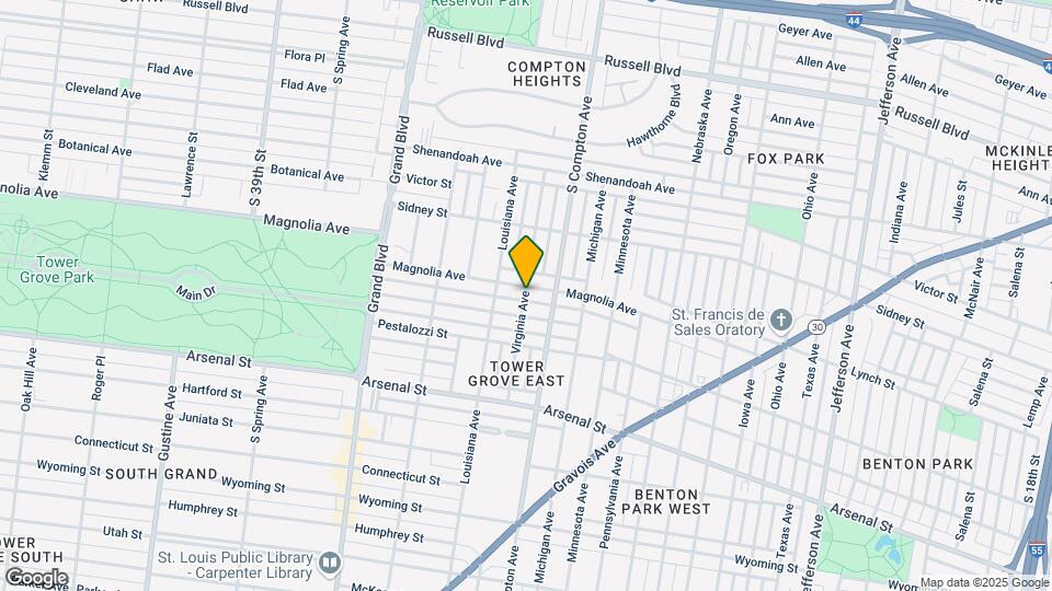 3226 Magnolia Ave Map and Location Details