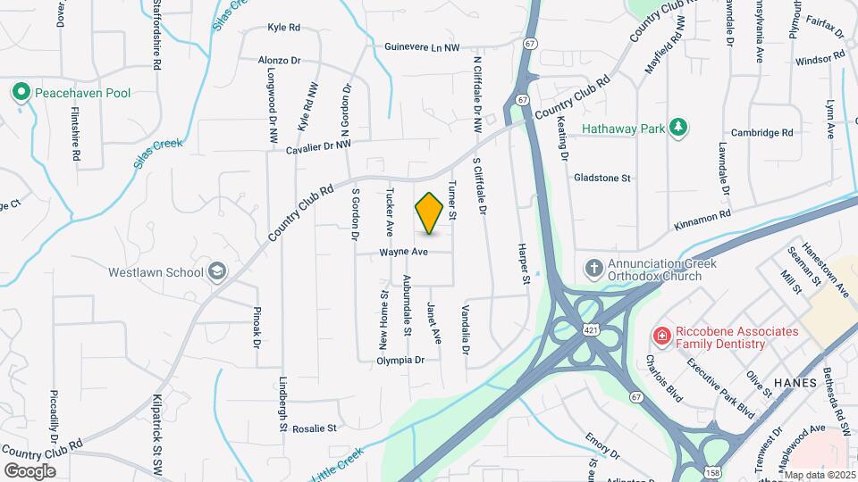 3828 Country Club Rd Map and Location Details