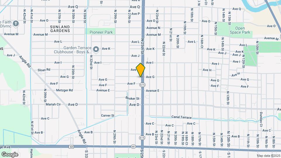 709 N 25th St Map and Location Details