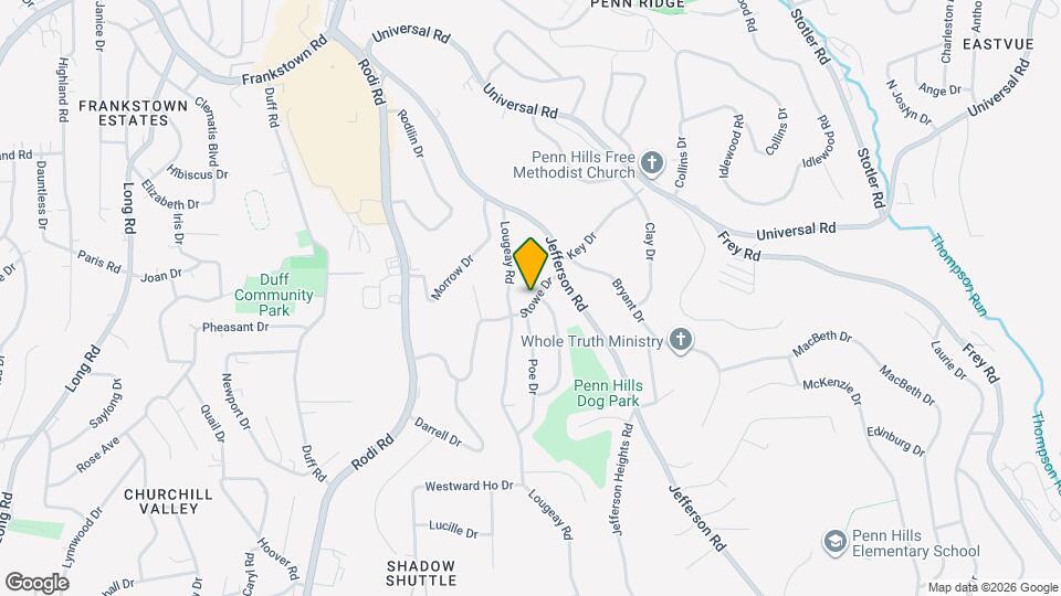 127 Stowe Dr Map and Location Details