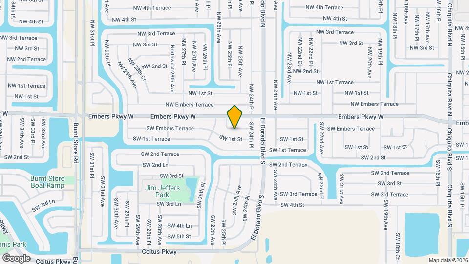 2506 SW Embers Terrace Map and Location Details