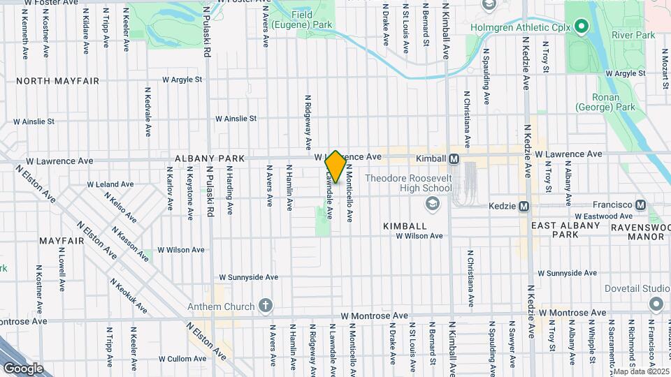 4709 N Lawndale Ave Map and Location Details