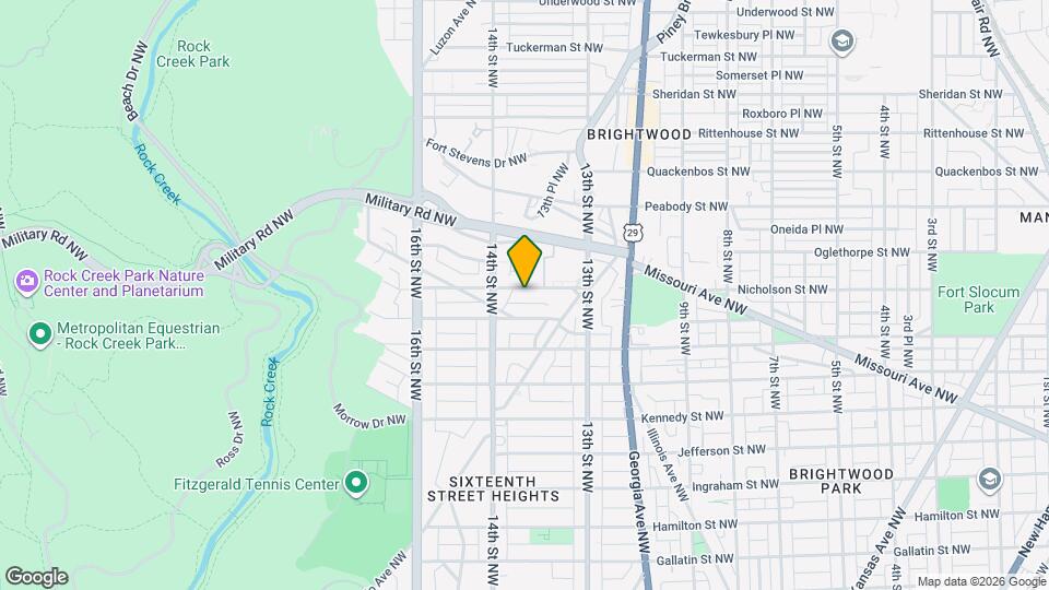 1346 Nicholson St NW Map and Location Details