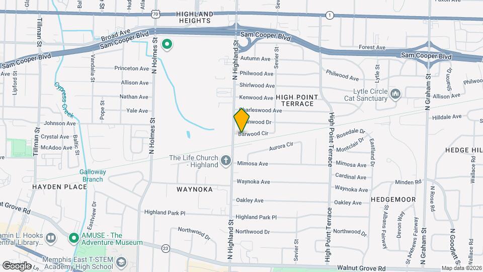 3511 Barwood Cir Map and Location Details