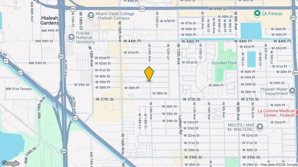 1400 W 39th Pl Map and Location Details