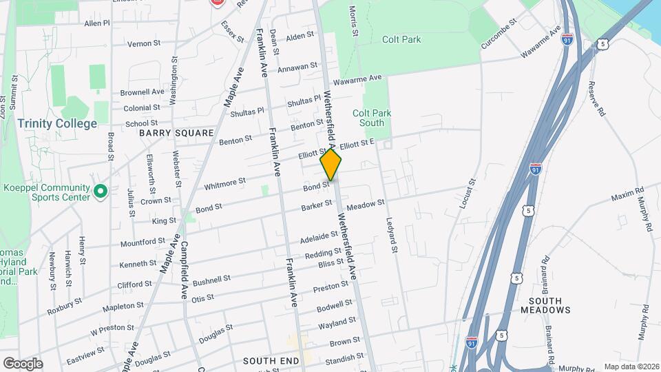 407 Wethersfield Ave Map and Location Details