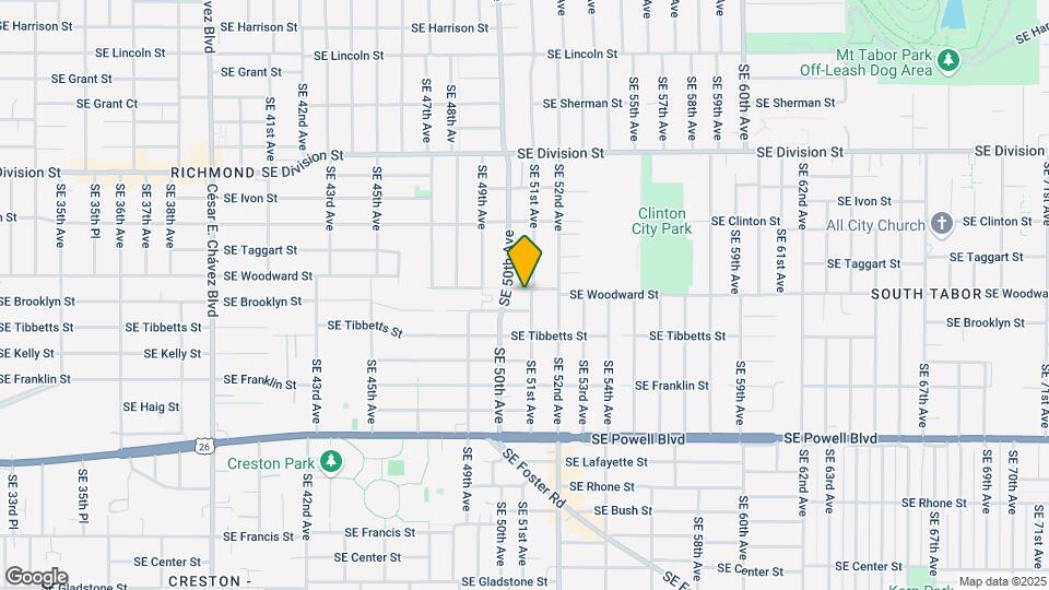 5008 SE Woodward St-Unit -5008 SE Woodward Street - Unit 3 Map and Location Details
