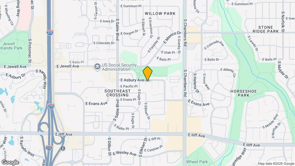 2014 S Elkhart St Map and Location Details