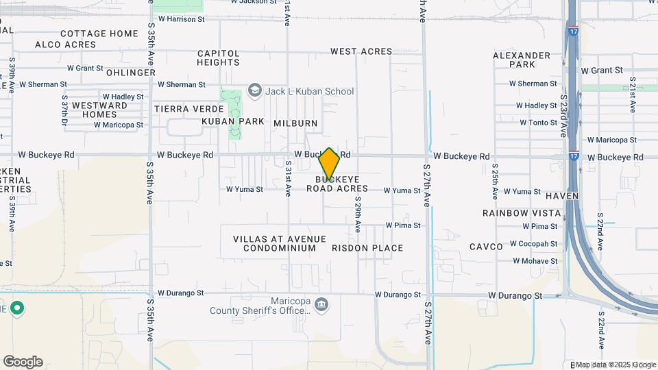 2942 W Yuma St Map and Location Details
