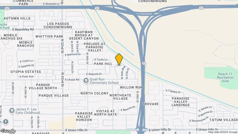 3623 E Oraibi Dr Map and Location Details