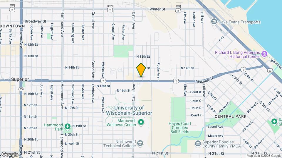 601 Belknap St Map and Location Details