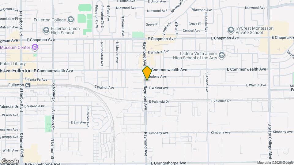 214 S Raymond Ave Map and Location Details