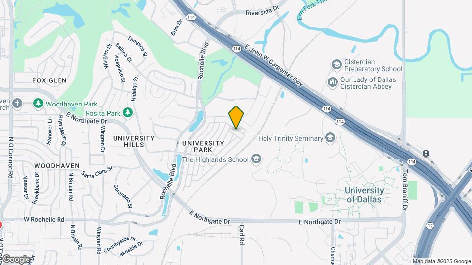 3604 University Park Ln Map and Location Details
