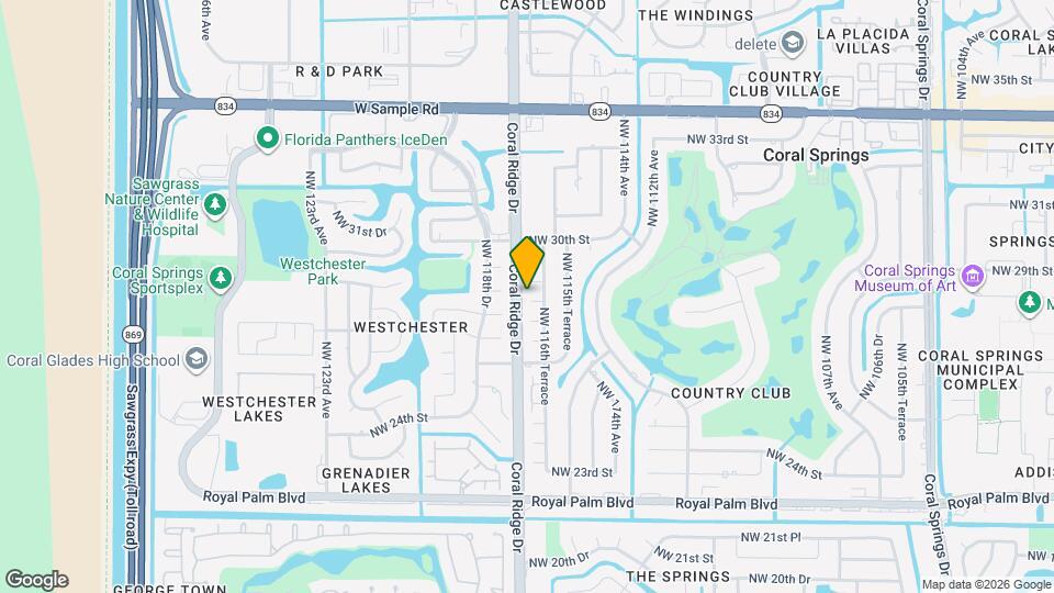 11613 NW 28th St, Unit 2 Map and Location Details