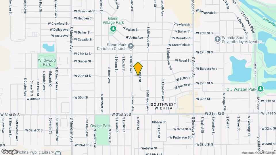 1801 W 29th St S Map and Location Details