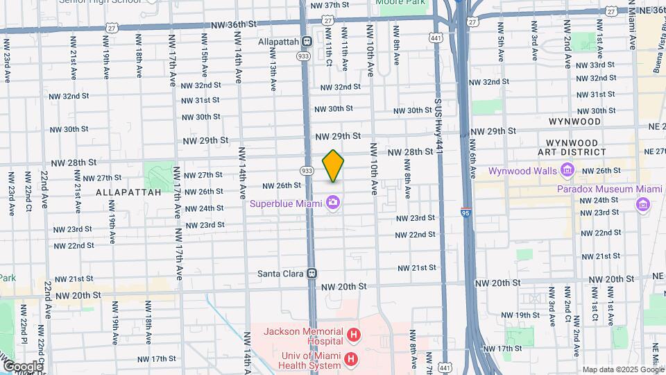 1121 NW 25th St Map and Location Details