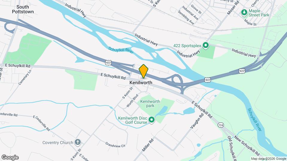 1021 E Schuylkill Rd Map and Location Details