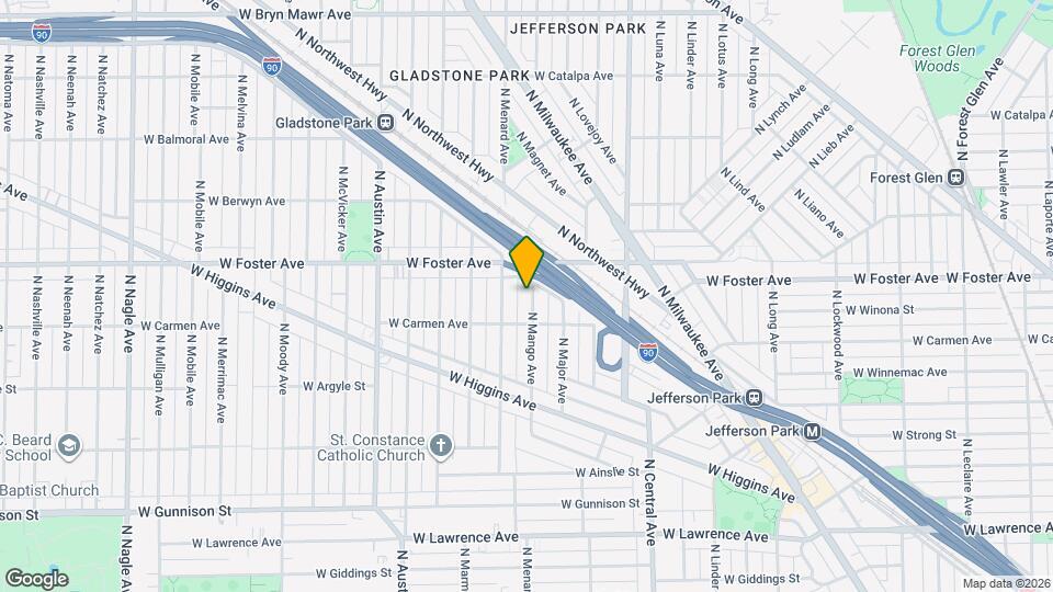 5132 N Mango Ave, Unit 1 Map and Location Details